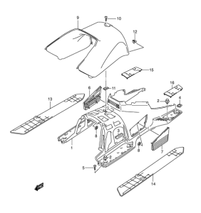 AN650 (ABS) Панель для ног