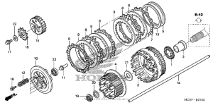 ST1300P (ABS) Сцепление