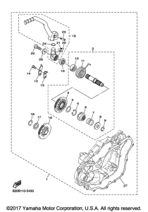 WR250F Parts Option Kick Starter