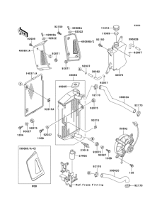 KL650 Радиатор