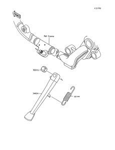 VN1500 Подножка