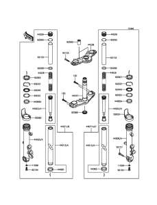 EX650 Передняя вилка