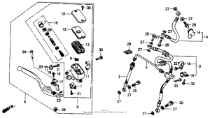ST1100 (ABS/ TCS) Front brake master cylinder 1100a