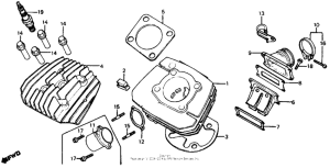 CR80R Cylinder + cylinder head 80-82