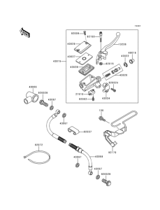KLE500 Главный тормозной цилиндр