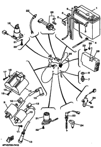 XV750 XV750K Equipo electrico