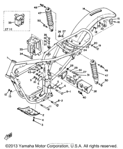 AT1C Frame, rear cushion & rear fender