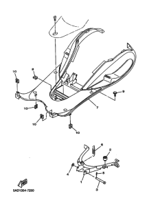 YN50R Support reposepieds