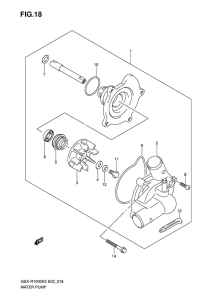 GSX-R1000 Водяная помпа