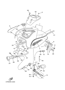 XVS650 Топливный бак