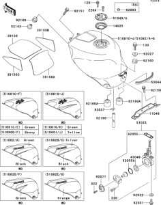 ZX750 Fuel tank(1 / 3)