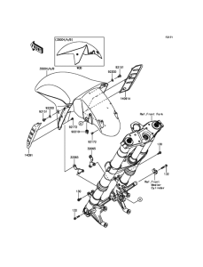 ZG1400 Крыло переднее