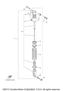 YZ85W1 Задняя подвеска