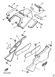 TDR250 Боковые обтекатели