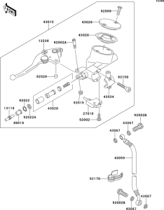 VN1500 Цилиндр сцепления