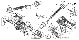 VT1100C3 Карбюратор