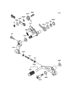 BX250 ギヤチェンジメカニズム