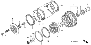 CBR900RE Бендикс