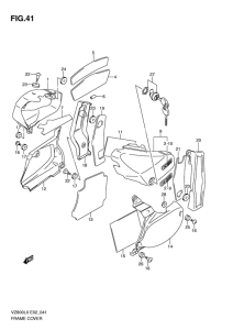 VZ800 Обтекатель задний