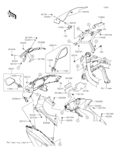 EX400 カウリング