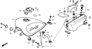 VT800 Топливный бак