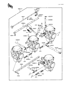 KZ550 Carburetor assy
