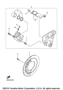 XVS950CT Задний суппорт