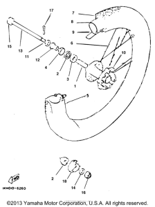 XT225EC Переднее колесо
