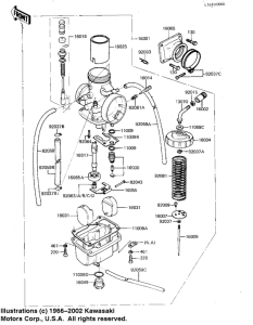KX125 Carburetor assy