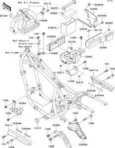 EN500 Рама ,крепежные детали