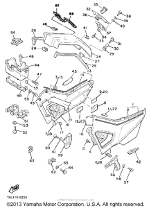 XVZ13DS Боковые обтекатели
