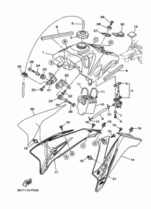 TTR110E Топливный бак