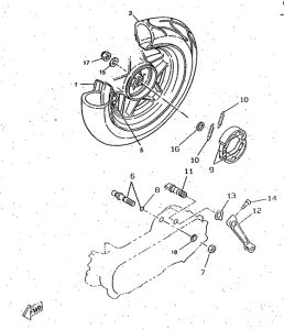 CW50RS Переднее колесо