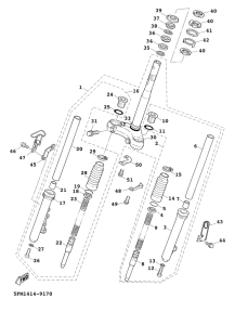 XC125FI Передняя вилка