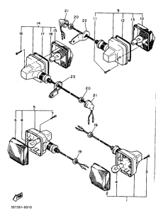 XT500 Поворотники