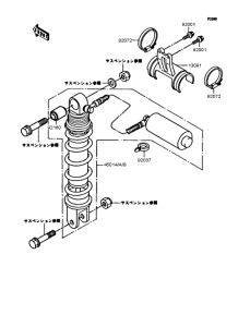 ZX400 Амортизатор