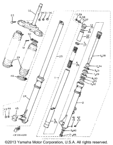 XT600UC (CA ED.) Передняя вилка