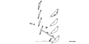 VTX1800S1 Boulevard screen mount kit (neo-retro)