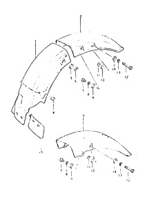 GSX400 Заднее крыло