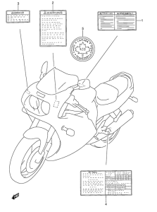 GSX-R1100 Honda mark