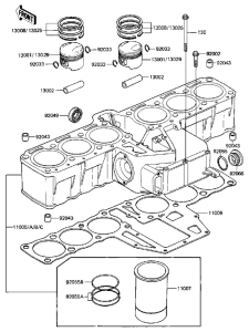 ZN1300 Cylinder / pistons