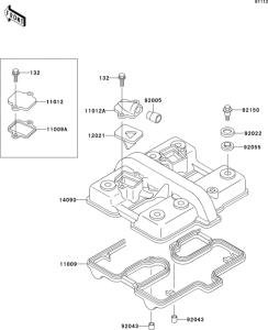 ER500 Крышка головки цилиндров