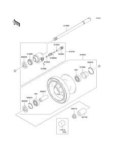  Переднее колесо