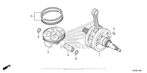  Коленчатый вал и поршни
