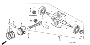 ST70 Crankshaft / piston