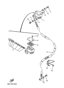 TW125 Главный тормозной цилиндр