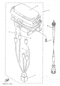 YN50 Panel de cuenta kms. y testigo