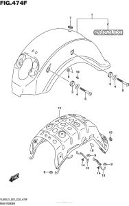 VL800B Rear Fender (Vl800Bl5 E28)