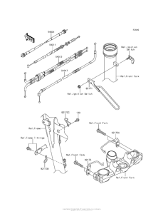 KL650 Тросы управления