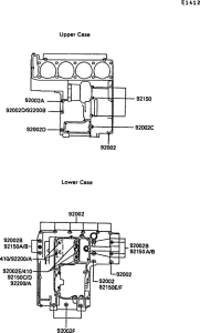 ZG1000 Болты крепления картера